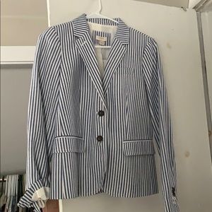 JCrew Pin stripe linen Blazer NWT